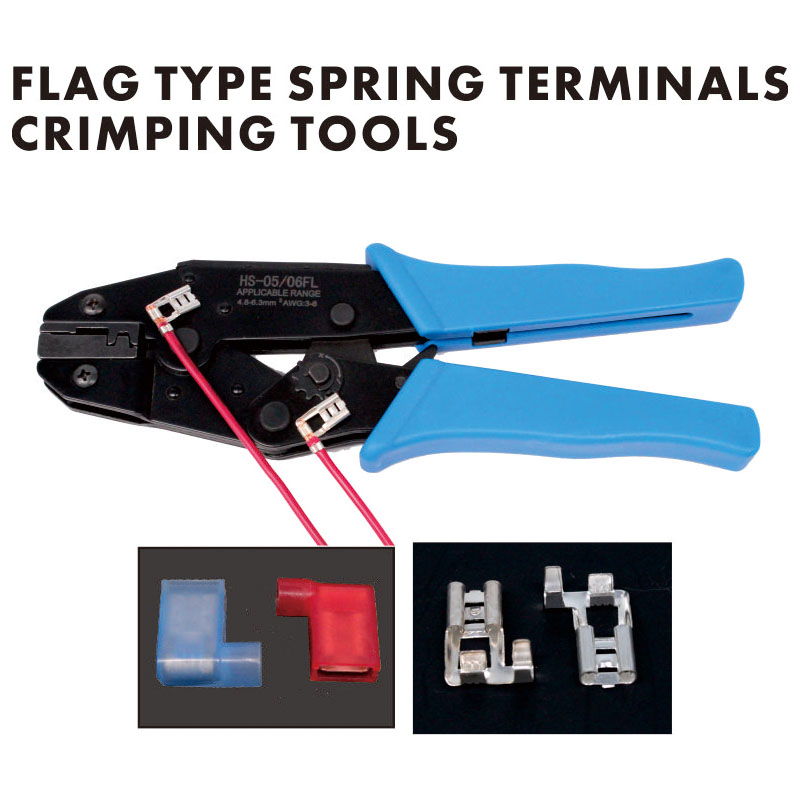 Flag Terminal Crimping Pliers